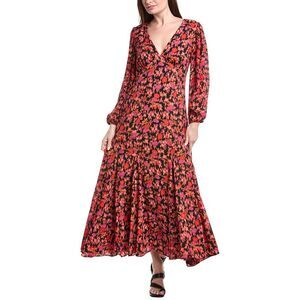 Cece Womens  Printed Maxi Dress, Black